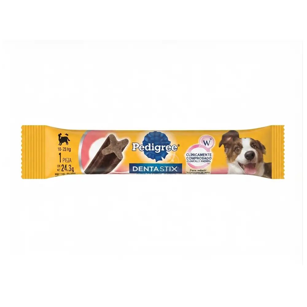 1pza Dentasitx pedigree para el cuidado dental de perros adultos sabor res, 10-25kg, 24.3g / 515553