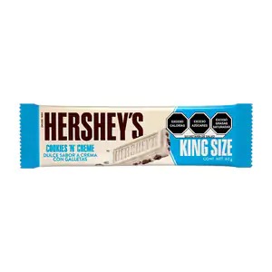 Barra chocolate blanco sabor crema con galleta hershey´s de 60g