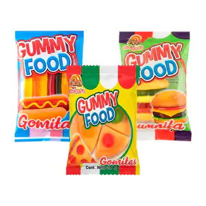 1pza Gummy food tinajita en forma de alimentos 10g / 525949