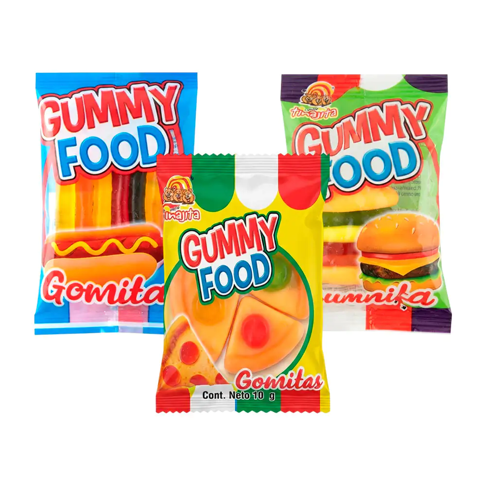 1pza Gummy food tinajita en forma de alimentos 10g / 525949