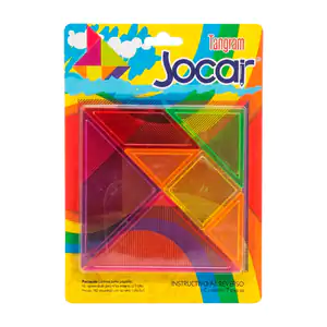 Tangram jocar interactivo con piezas de plástico transparente, varied…
