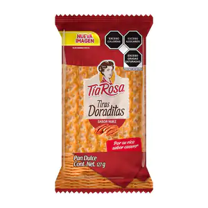 Tiras doraditas tia rosa sabor nuez, 127g / 555798
