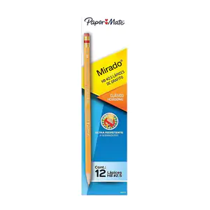 Paquete con 12 lápices hb #2.5 mirado paper mate de madera con borrad…