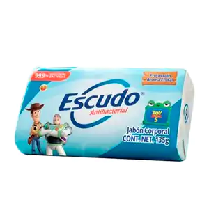 1pza Jabón corporal escudo antibacterial con aroma frutal, 135g