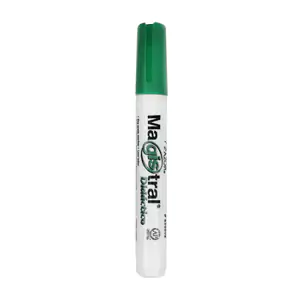1pza marcador magistral en color verde de punta gruesa para pizarrón …
