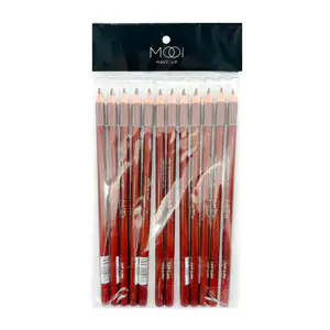 Paquete con 12 lápices delineadores mooi de1.5g y 19cm en color café …