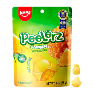 Bolsa con gomitas peelerz pelables con sabor a piña, 85g / 80310