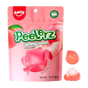 Bolsa con gomitas peelerz pelables con sabor a durazno, 85g / 805321