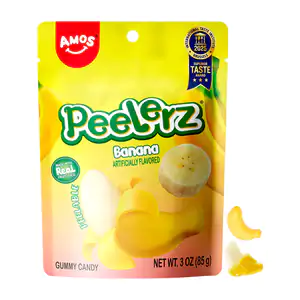 Bolsa con gomitas peelerz pelables con sabor a plátano, 85g / 809428