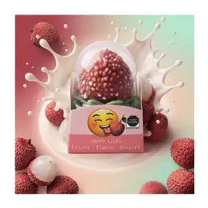 1pza helado cremoso coreano sabor lichi con forma de lichi, 90ml / 82…