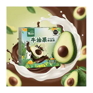 1pza helado cremoso coreano sabor aguacate con chocolate con forma de…