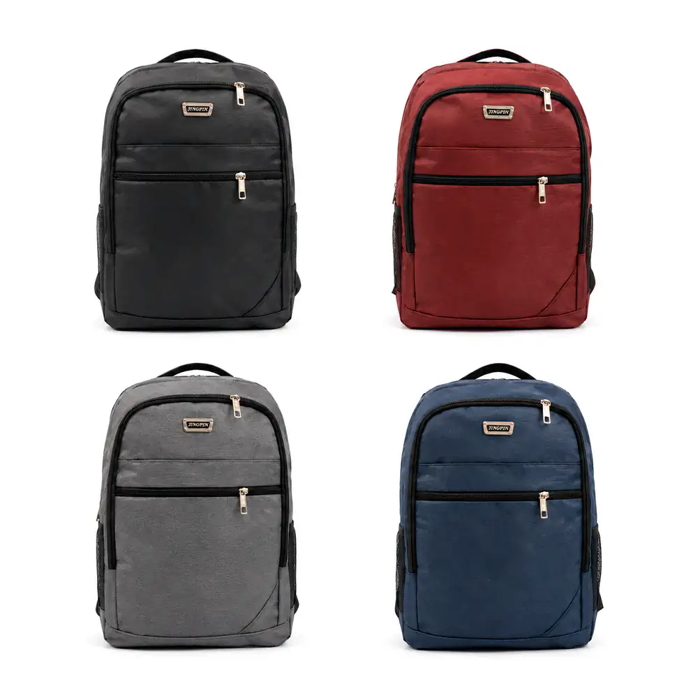 Mochila de 3 compartimentos jingpin con 2 redes laterales, variedad d…