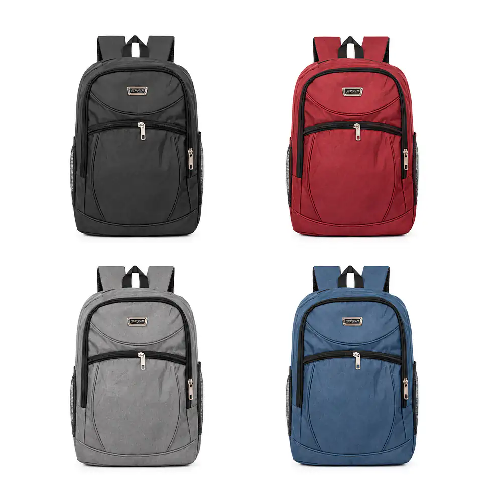 Mochila de 3 compartimentos jingpin con 2 redes laterales, variedad
