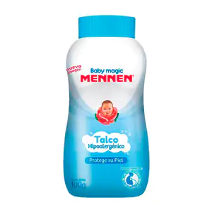 Talco hipoalergénico para bebé mennen color azul, 100g