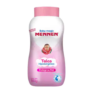 Talco hipoalergénico para bebé mennen color rosa, 100g