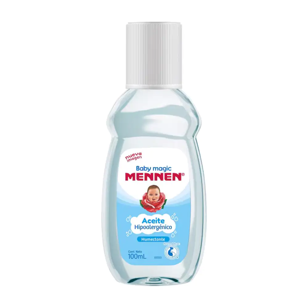 1pza Aceite para bebé hipoalergénico mennen humectante, 100ml