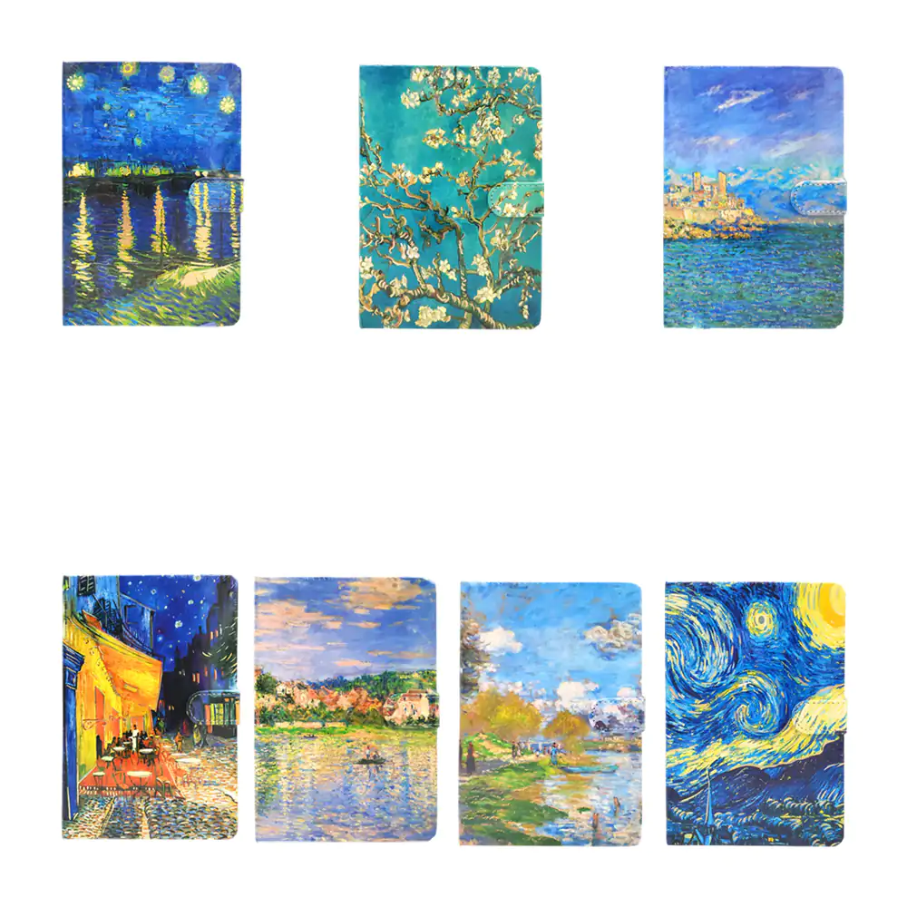 Libreta tipo agenda con 112 hojas b6, estampado artístico de vincent van gogh, variedad