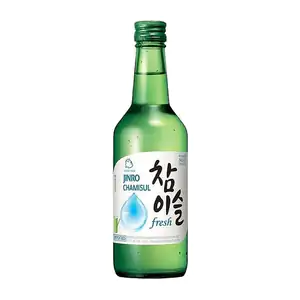 1pza bebida coreana jinro soju sabor chamisul fresh, 360ml / 941000