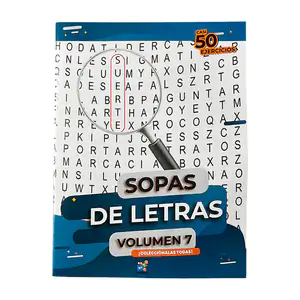 Cuaderno libro sopa de letras volumen 7 con casi 50 ejercicios