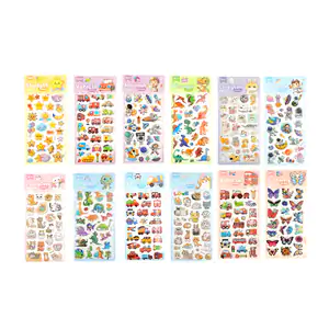Planilla de stickers pequeños con estampados kawaii, variedad de dise…