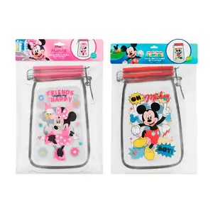 2 bolsas de plástico multifuncional, reutilizable, con estampado mick…