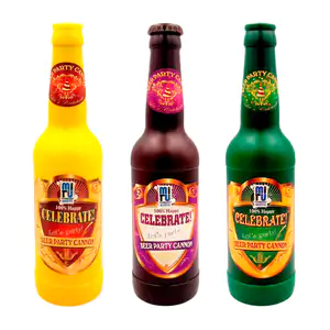 Bazuca cañon con forma de botella de cerveza lanza confeti, 23cm, var…