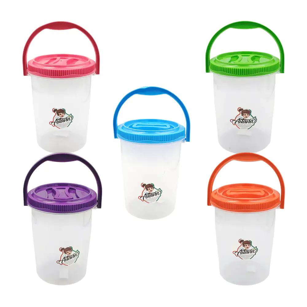 Bote de plástico aitana transparente de 1.25lt, estampado de frutas, …