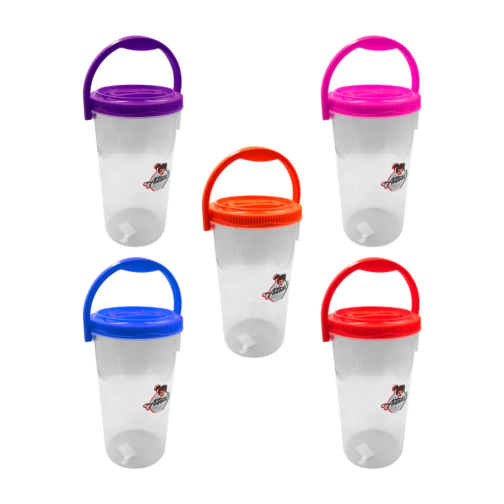 Bote de plástico aitana transparente de 1.75lt, estampado de frutas, …