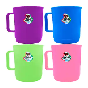 1pza Taza de plástico aitana en color liso, variedad de colores