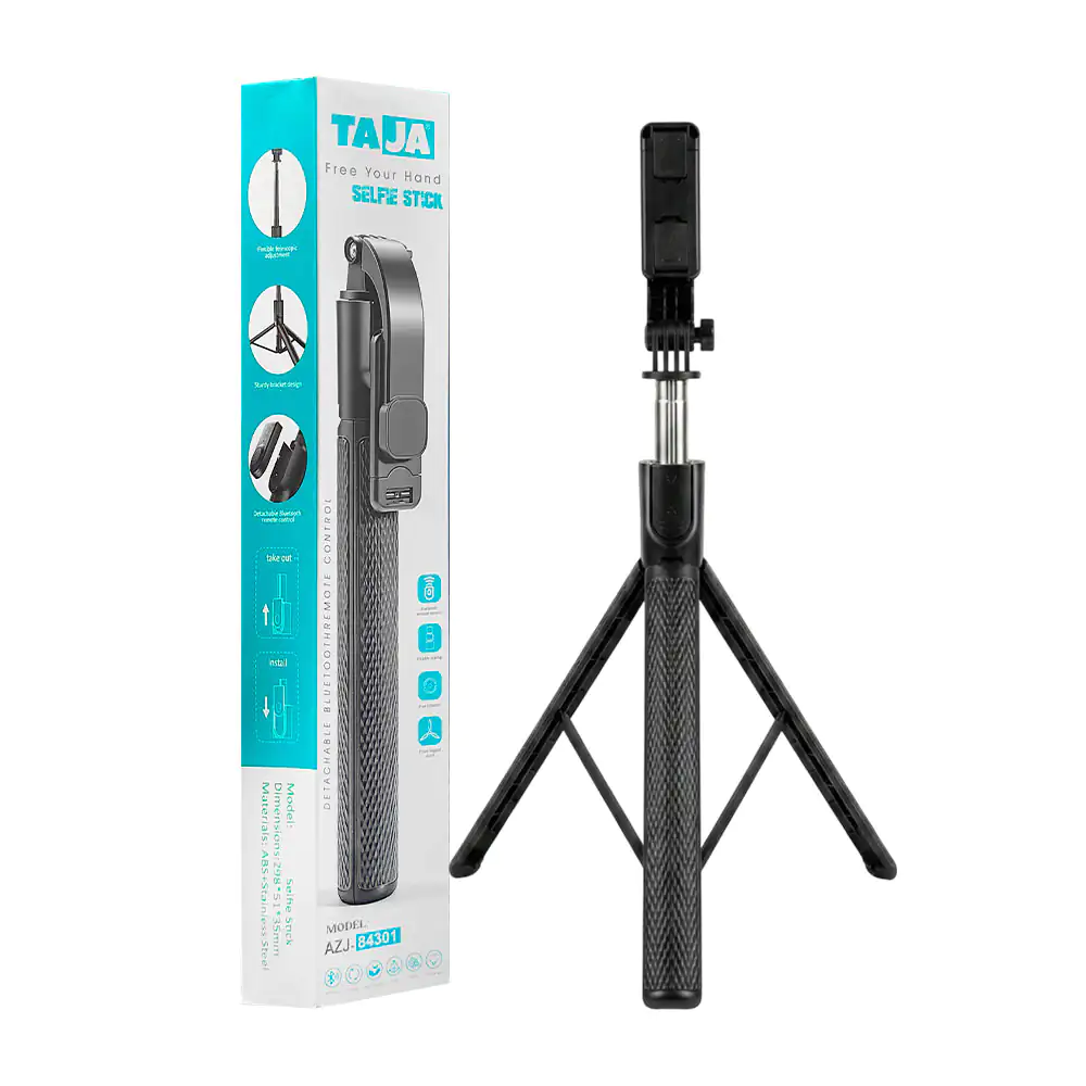 Selfie stick con soporte tipo tripie para el celular + control inalám…