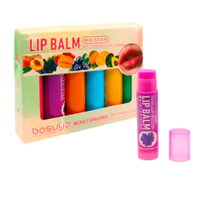 Set de 6 balsamos para el cuidado de los labios con aromas frutales, …