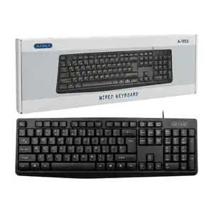 Teclado aoas alámbrico con teclas silenciosas, diseño para oficina / …