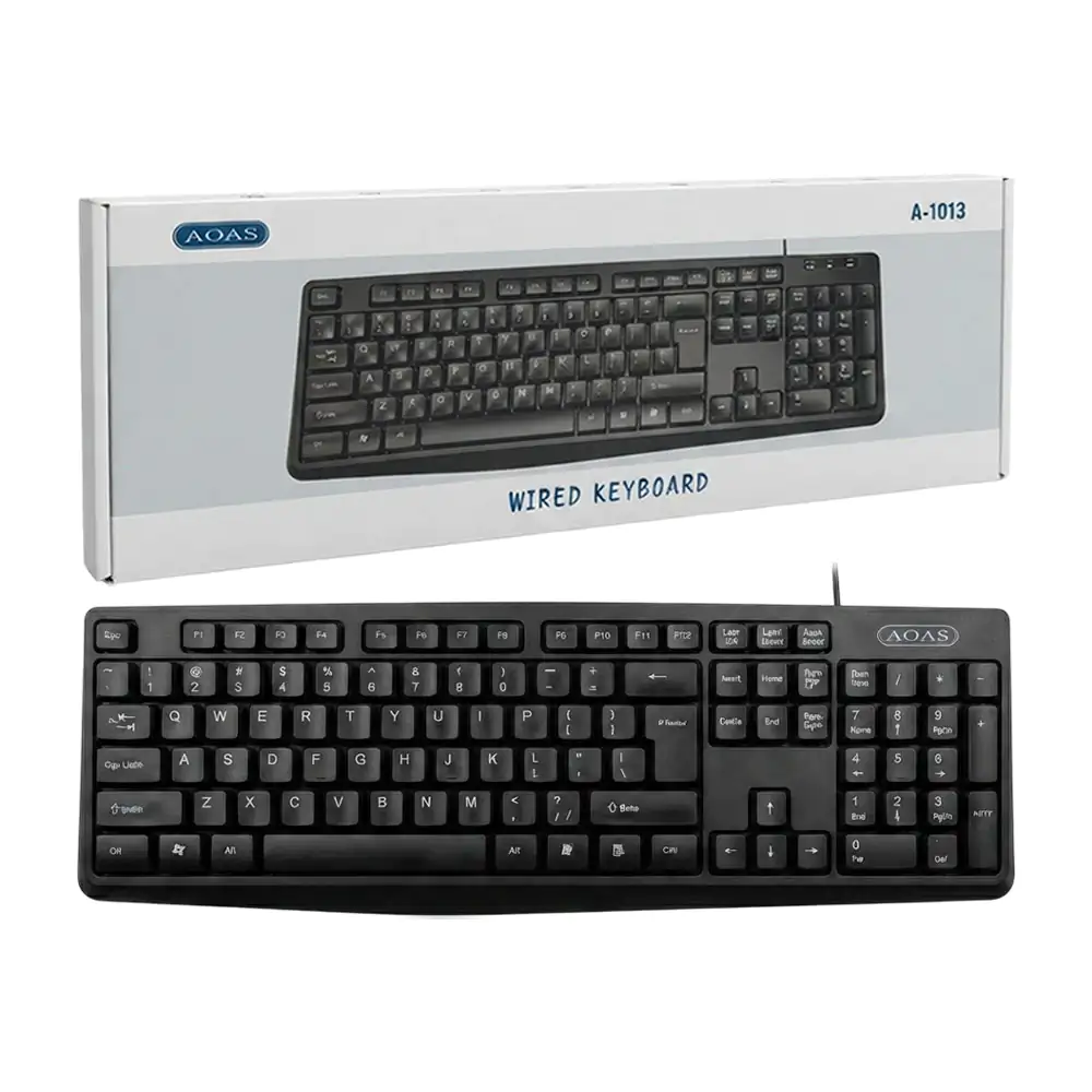 Teclado aoas alámbrico con teclas silenciosas, diseño para oficina / …
