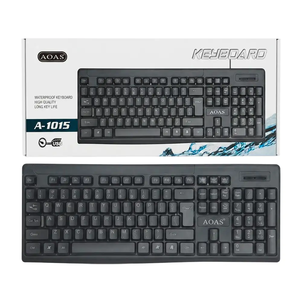 Teclado aoas alámbrico de alta resistencia con sistema de teclas sile…