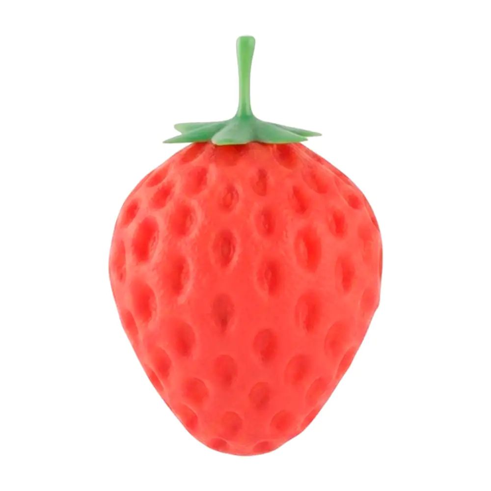 1pza squeeze antiestrés en forma de fresa, pequeña con relleno de esp…