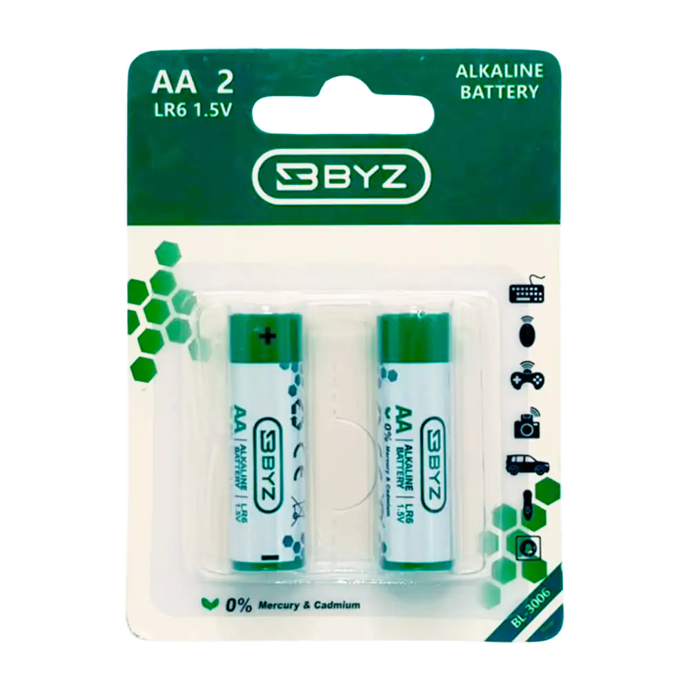 Blíster con 2 pilas aa - doble a, multiusos, 1.5v batería alcalina / …