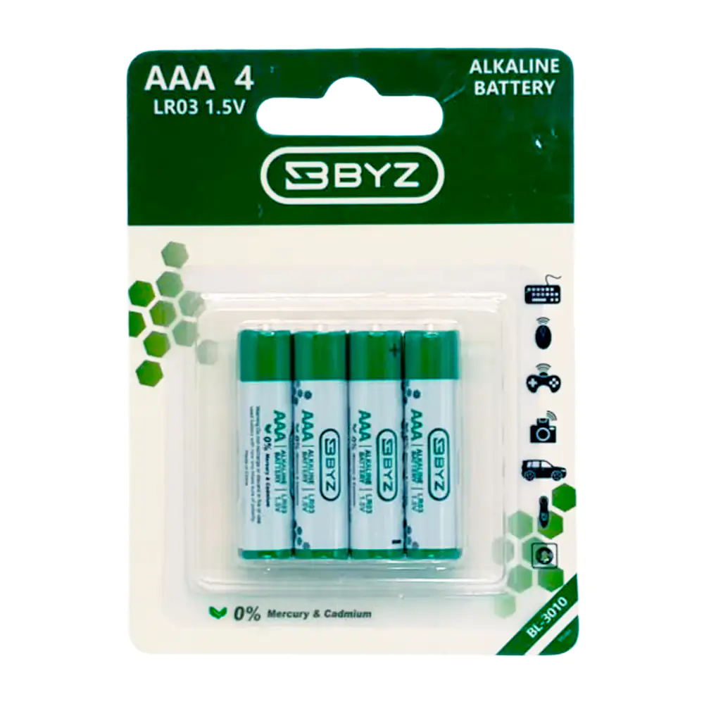 Blíster con 4 pilas aaa triple a  multiusos 1.5v batería alcalina / b…