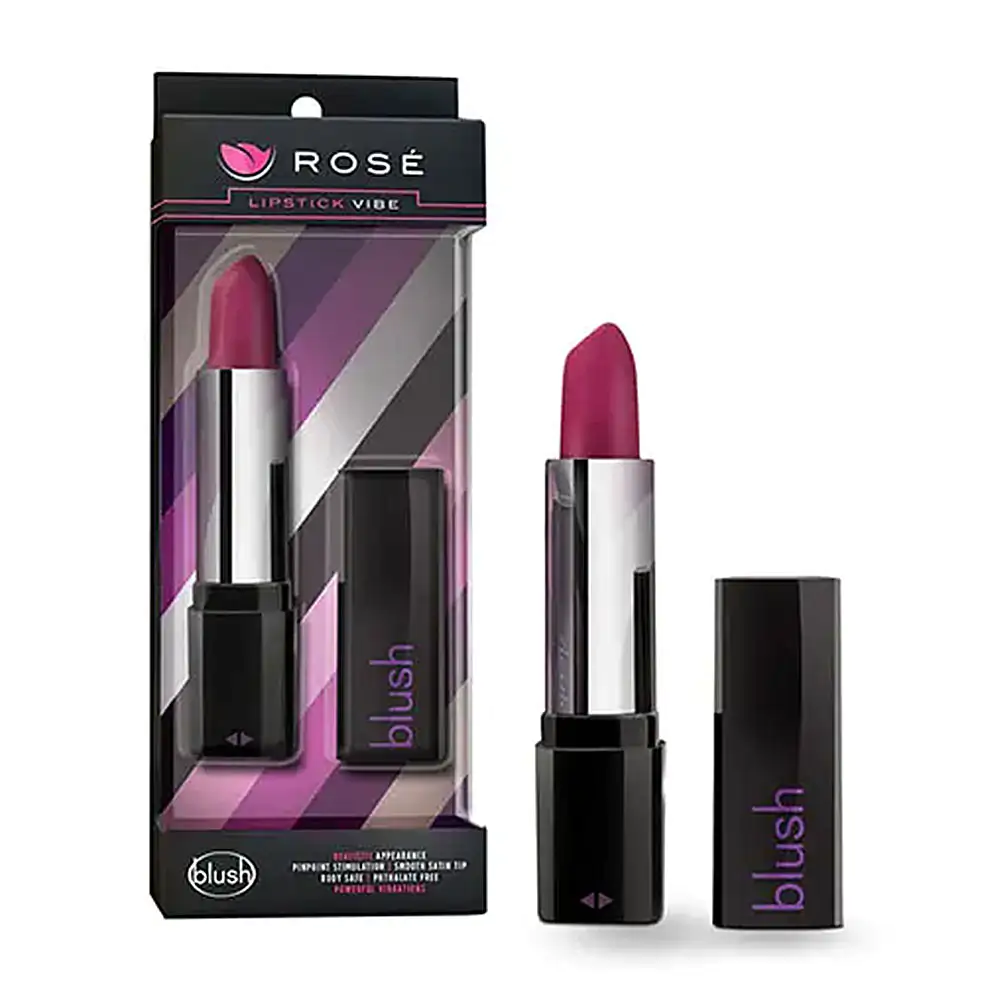 Vibrador rosé en forma de cosmético con velocidad constante