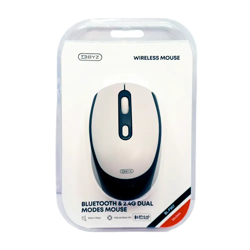 Mouse inalámbrico portátil, bluetooth y 2.4g dual variedad de colores…