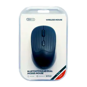 Mouse inalámbrico portatil, bluetooth y 2.4g dual