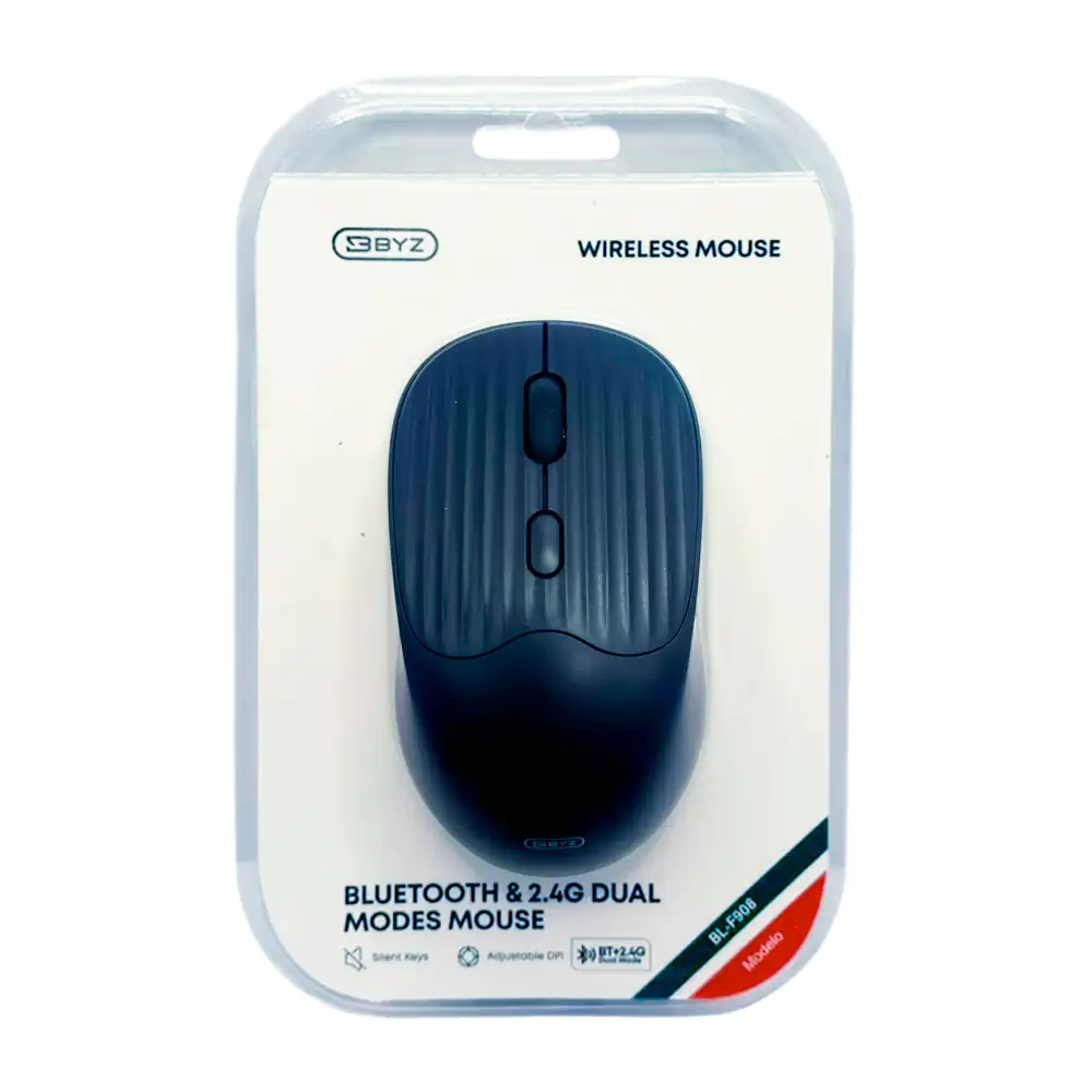 Mouse inalámbrico portatil, bluetooth y 2.4g dual