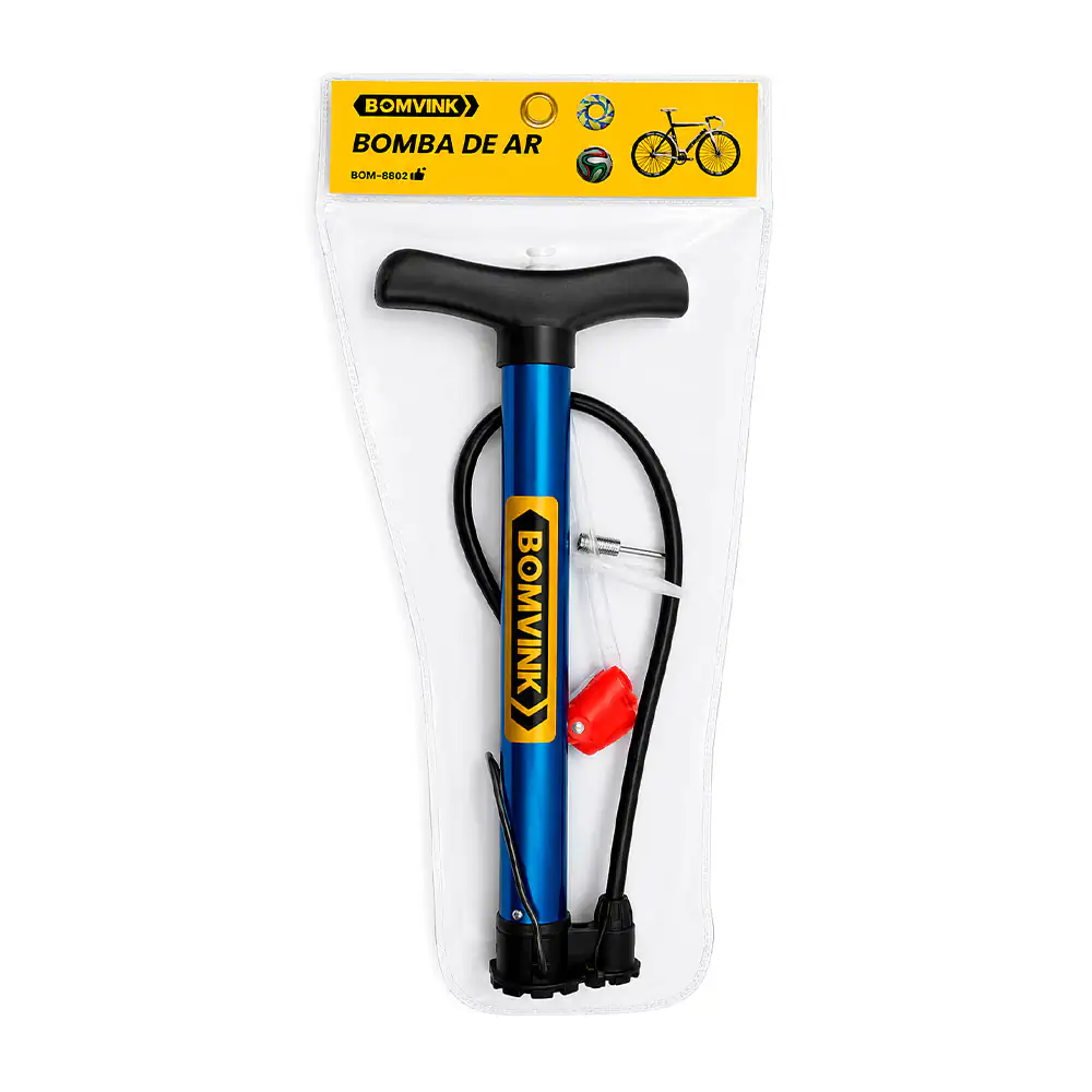 1pza Bomba de aire manual bomvink con pedal y boquillas intercambiabl…