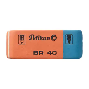 1pza Borrador de goma pelikan bicolor para grafito y tinta