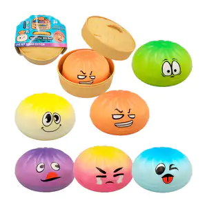 Squeeze misterioso en forma de dumplings con diseño bicolor y relleno…