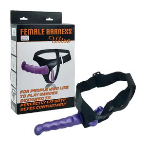 Arnés femenino ajustable 2 en 1, dildo de 18cm y 13cm