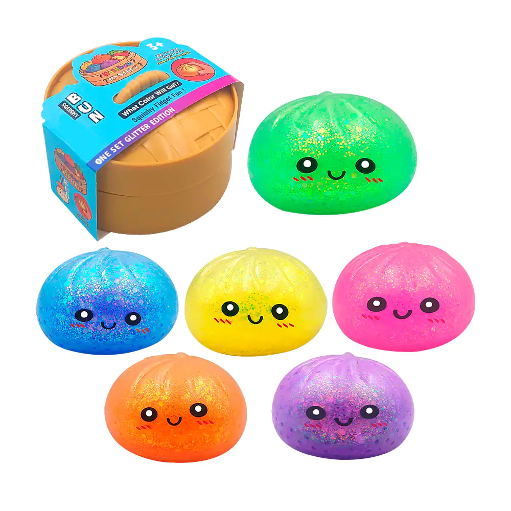 Squeeze misterioso en forma dumplings con estuche tipo vaporera de ba…