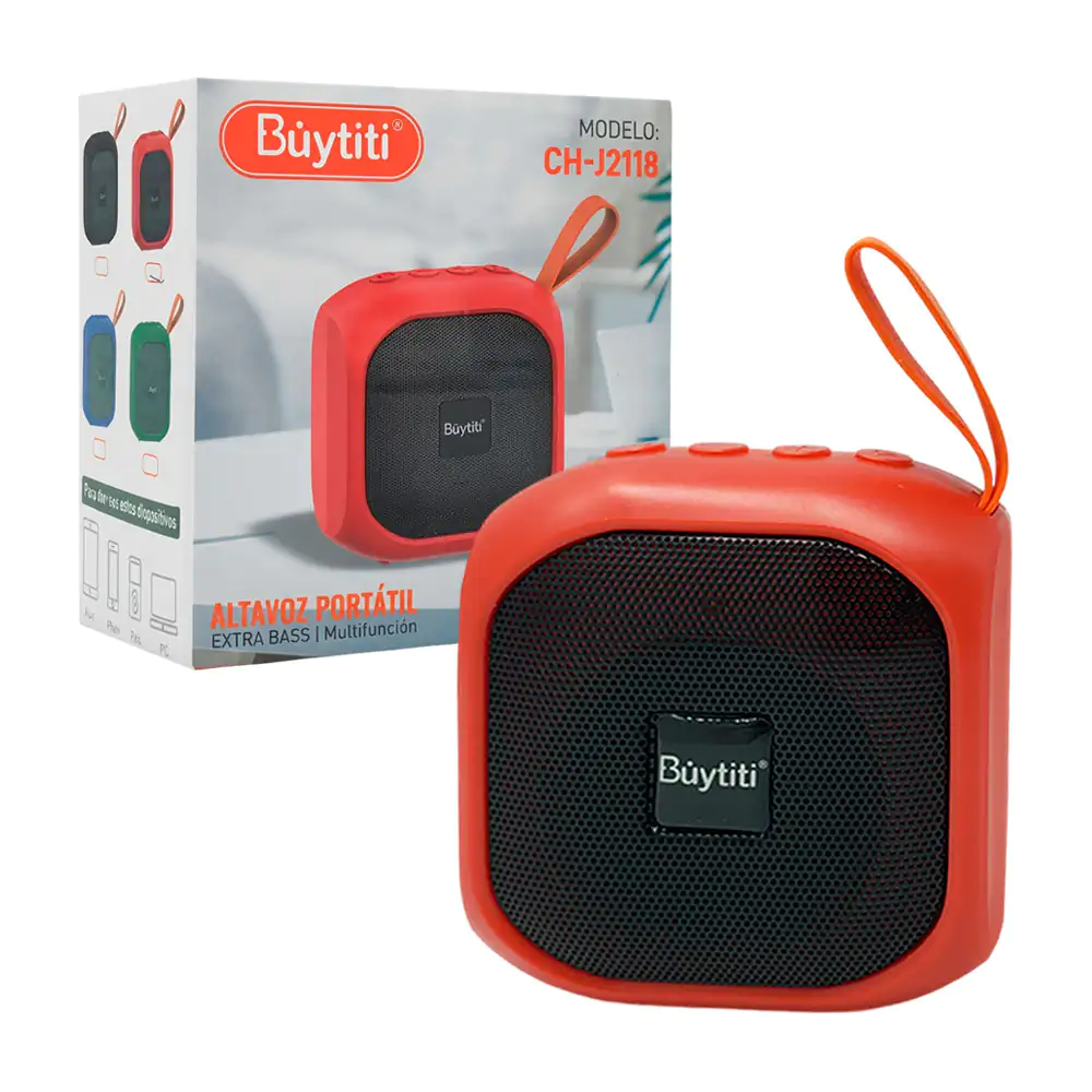 Bocina buytiti portátil conexión inalámbrica con diseño discreto y as…