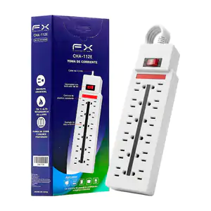 Barra multicontacto FX con 12 tomacorrientes trifásicos, cable de 1.5…