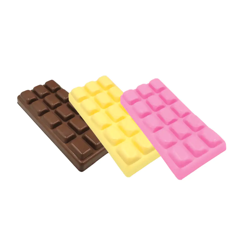 1pza squeeze antiestrés con forma de barra de chocolate, 15x7cm, vari…