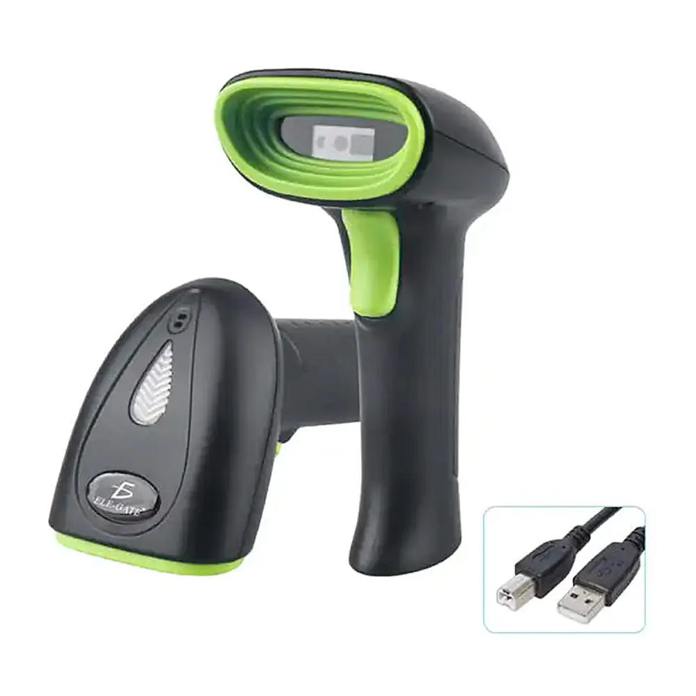 Pistola escáner - lectora de códigos de barras y qr con conexión usb